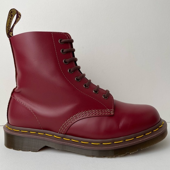 Dr. Martens Oxblood Red Quilon Leather 1460 England Lace Up Boots UK 6 - Picture 5 of 16